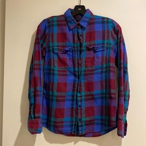 JCrew plaid cotton button up 00